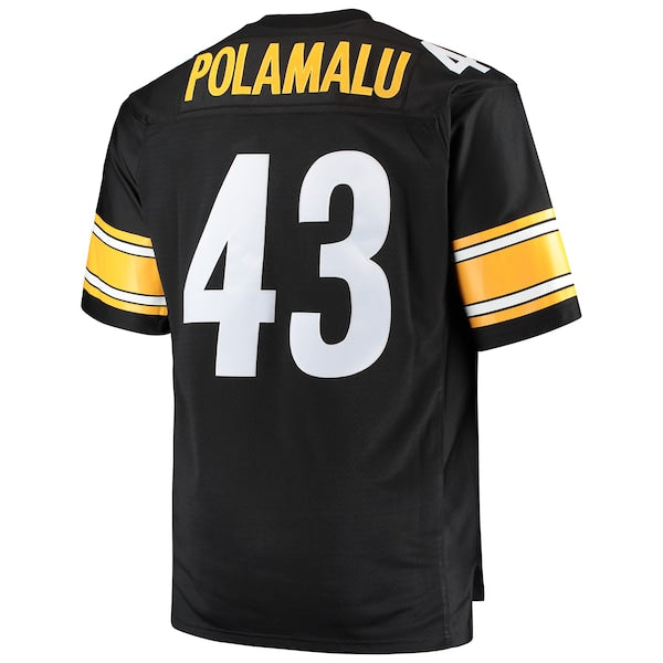 Troy Polamalu Pittsburgh Steelers Big & Tall 2005 Retired Player Replica Jersey - Black - Image 3