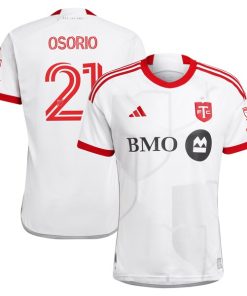 Alternative view of Jonathan Osorio Toronto FC adidas 2024 GTA Kit Authentic Player Jersey?¨C White