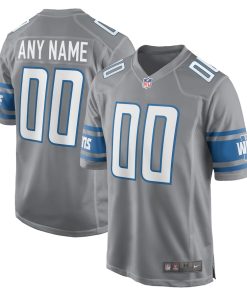 Detroit Lions Nike Alternate Custom Game Jersey - Gray