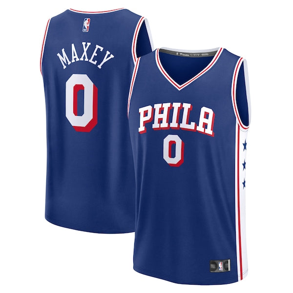 Tyrese Maxey Philadelphia 76ers Fast Break Replica Player Jersey - Icon Edition - Royal