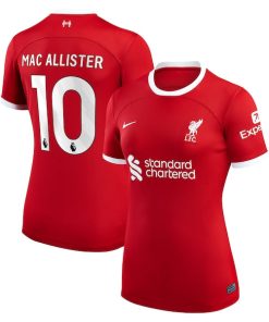 Alexis Mac Allister Liverpool Nike Women's 2023/24 Home Replica Player Jersey - Red/White