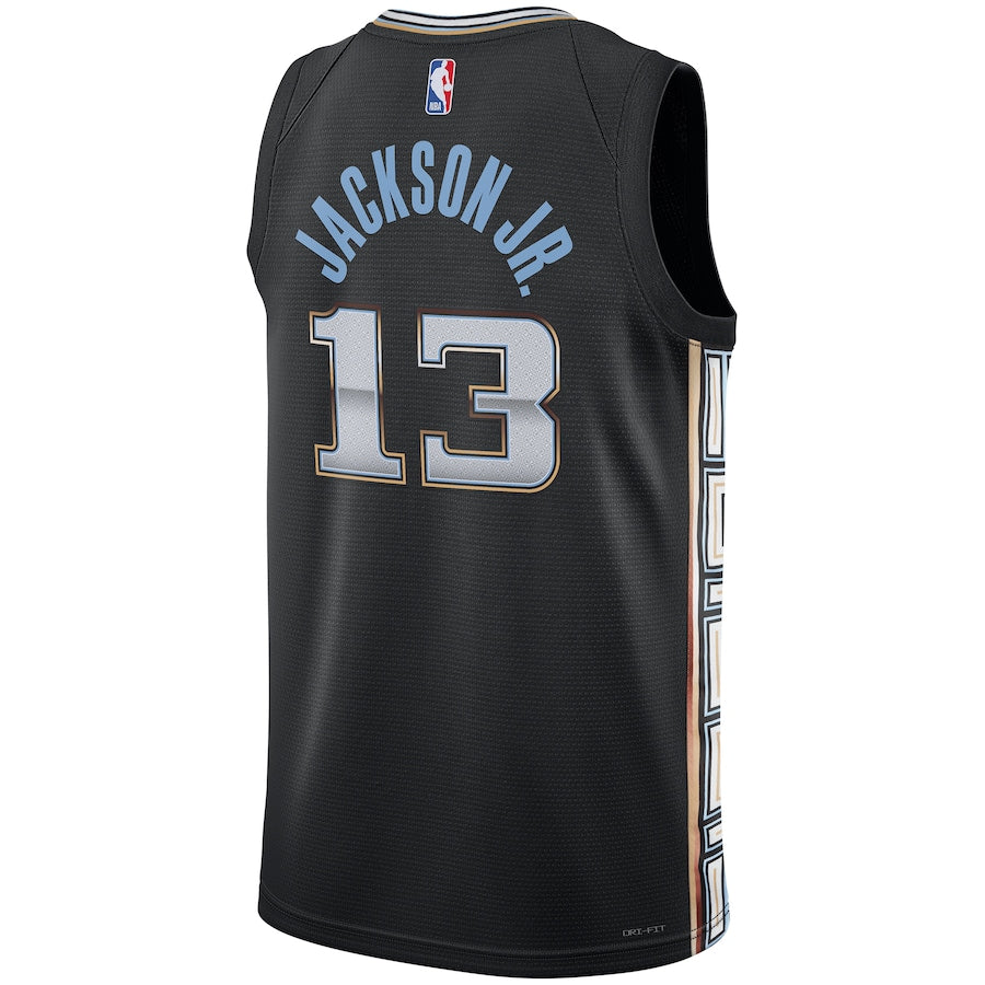 Jaren Jackson Jr. Memphis Grizzlies Nike Unisex 2022/23 Swingman Jersey - City Edition - Black - Image 2