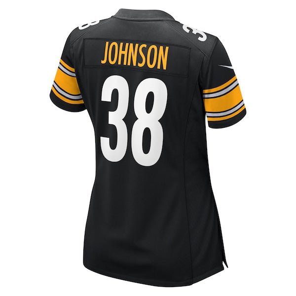 Caleb Johnson Pittsburgh Steelers Nike Women's Game Jersey - Black - Image 3