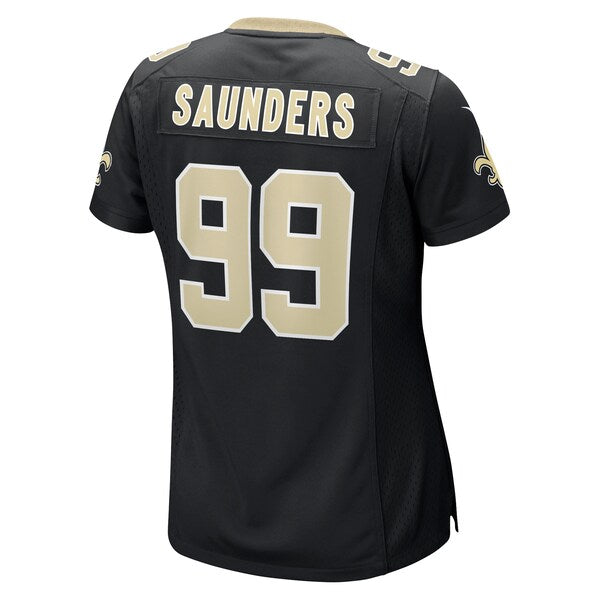 Khalen Saunders New Orleans Saints Nike Women's Game Jersey - Black - Image 3