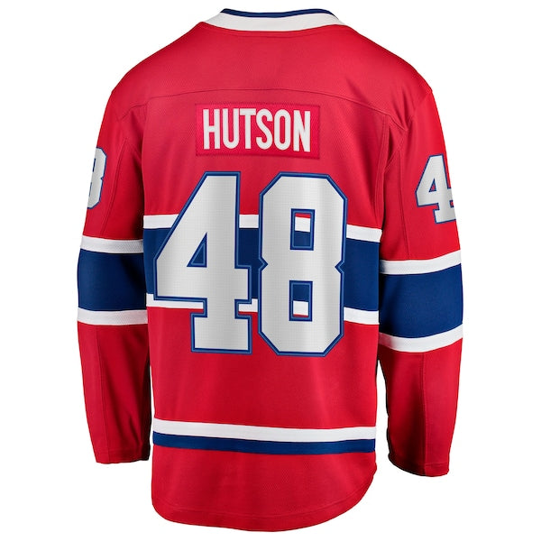 Lane Hutson Montreal Canadiens Youth Home Breakaway Jersey - Red - Image 3