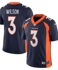 Alternative view of Russell Wilson Denver Broncos Nike Alternate Vapor Limited Jersey - Navy/Orange