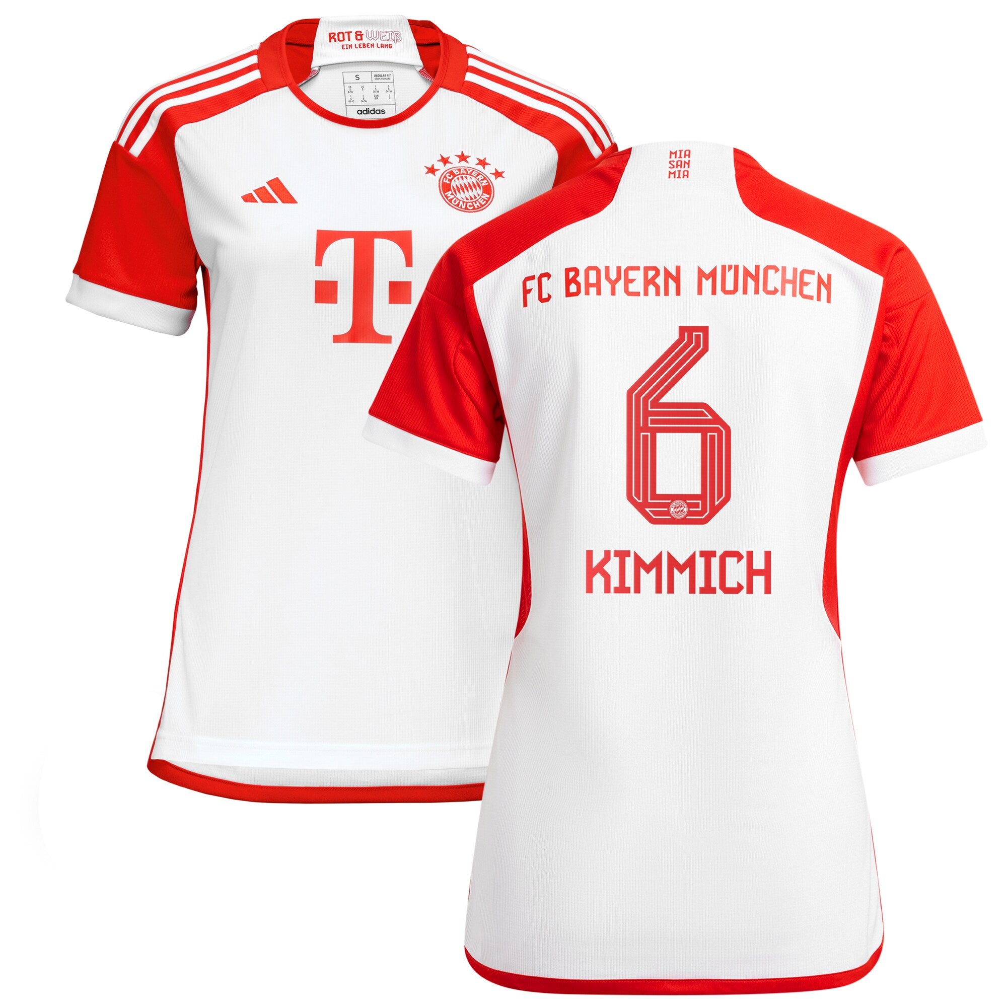 Joshua Kimmich Bayern Munich adidas Women's 2023/24 Away Replica Player Jersey - Black/White - Image 5