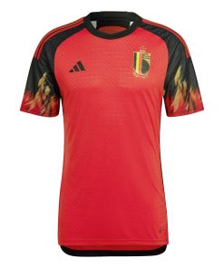 Alternative view of Belgium National Team adidas 2022/23 Home Authentic Jersey - Red