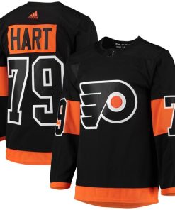 Carter Hart Philadelphia Flyers adidas Alternate Primegreen Authentic Player Jersey - Black