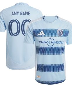 Sporting Kansas City adidas 2025 One KC Authentic Custom Jersey - Light Blue