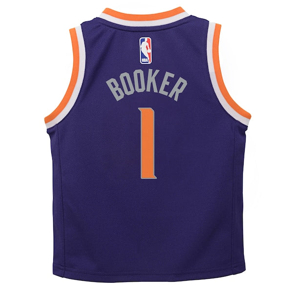 Devin Booker Phoenix Suns Nike Preschool Replica Jersey Purple - Icon Edition - Image 2