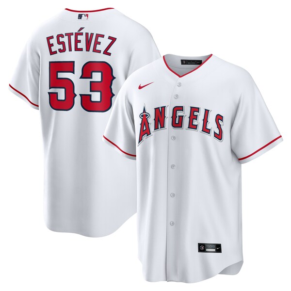 Carlos Est¨¦vez Los Angeles Angels Nike Home Replica Player Jersey - White