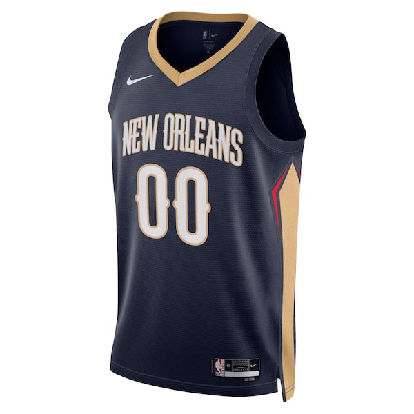 New Orleans Pelicans Nike Unisex 2022/23 Swingman Custom Jersey Navy - Icon Edition - Image 2