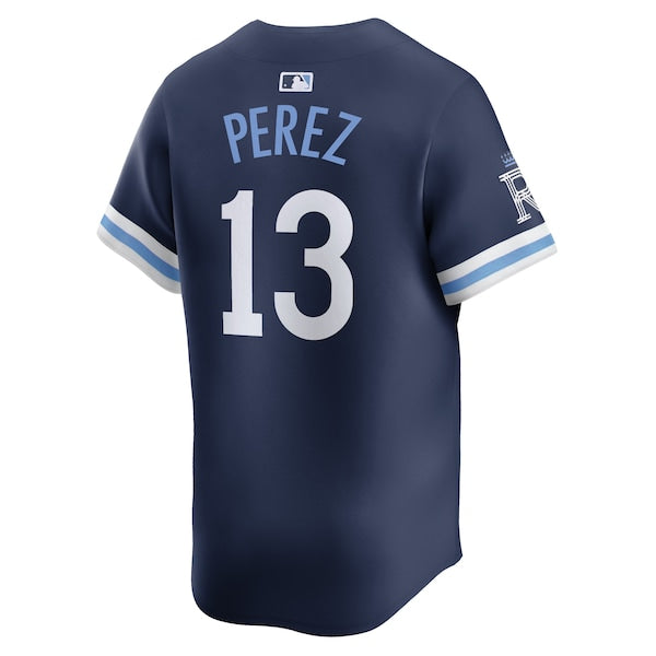 Salvador Perez Kansas City Royals Nike City Connect Limited Player Jersey - Navy - Image 3