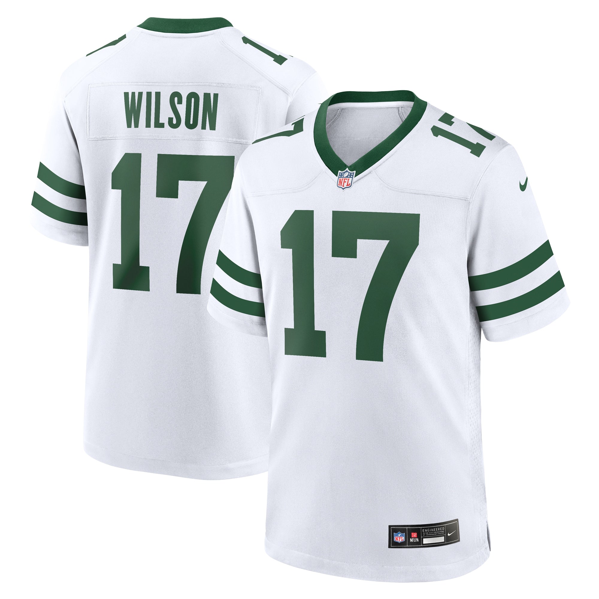 Garrett Wilson New York Jets Nike Player Game Jersey - Green/White - Image 5