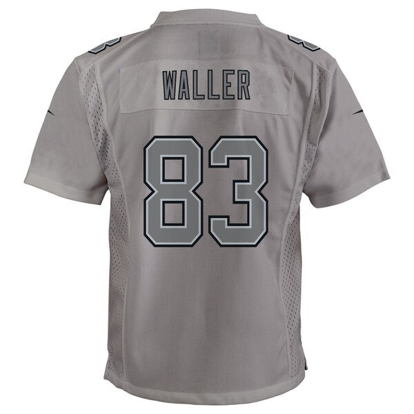 Darren Waller Las Vegas Raiders Nike Youth Atmosphere Game Jersey - Gray - Image 3