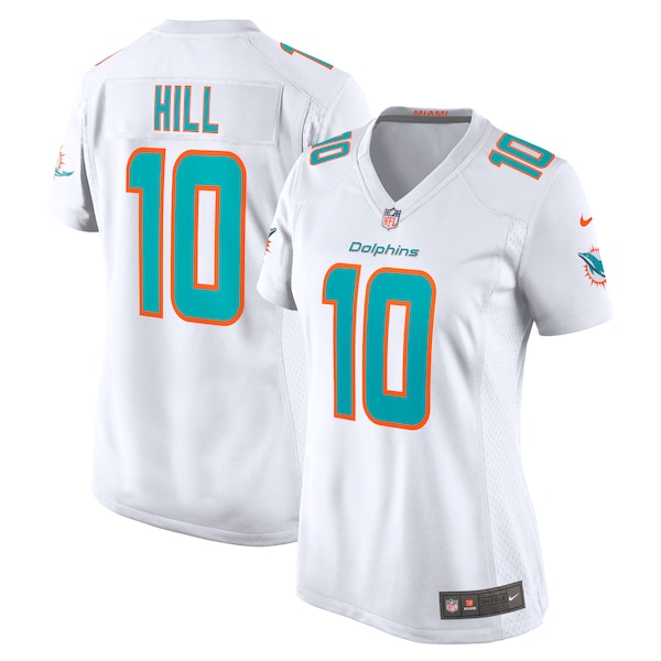Tyreek Hill Miami Dolphins Nike Women's Player Jersey - White/Aqua - Image 2