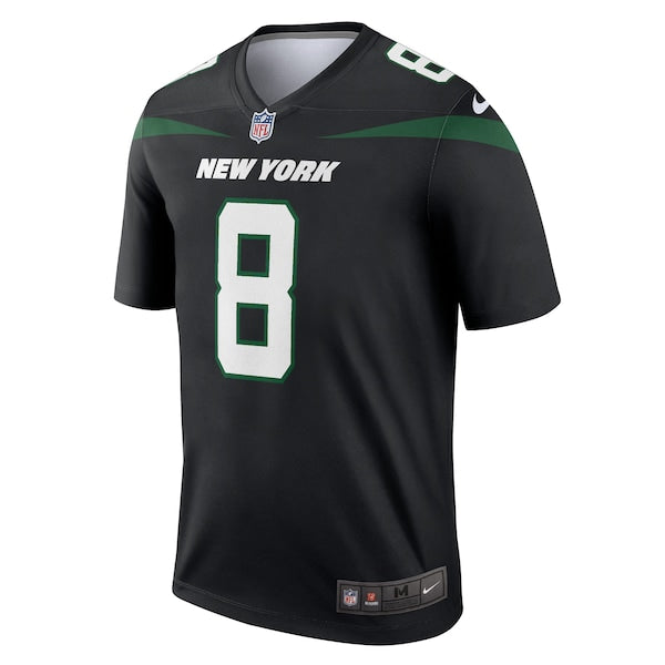 Aaron Rodgers New York Jets Nike Men's Alternate Legend Player Jersey - Stealth Black/Green/White - Image 3
