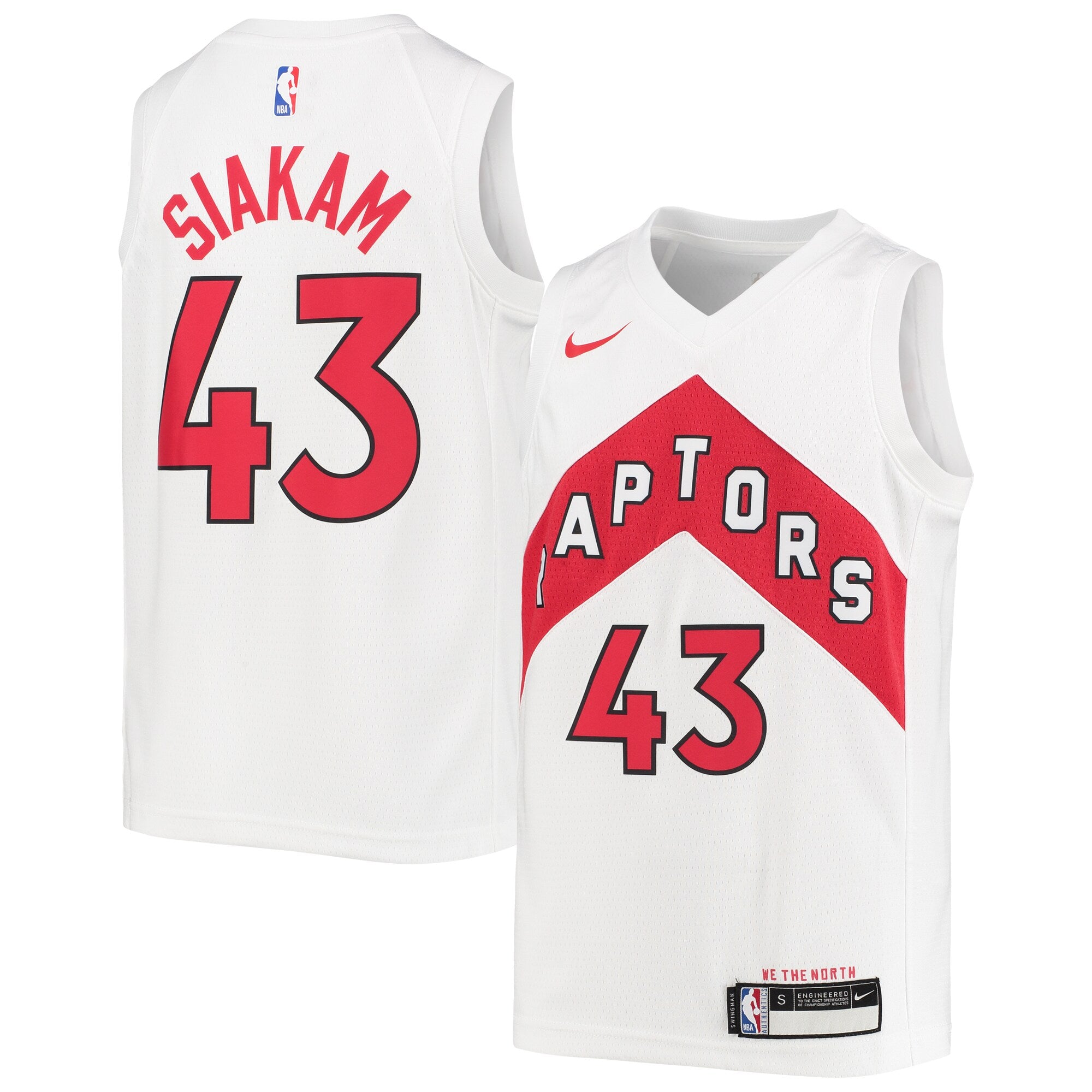 Pascal Siakam Toronto Raptors Nike Youth Swingman Jersey - Icon Edition - Red/White - Image 6