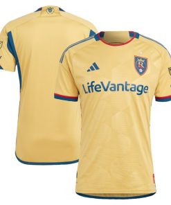 Real Salt Lake adidas 2024 The Beehive State Kit Authentic Jersey - Gold