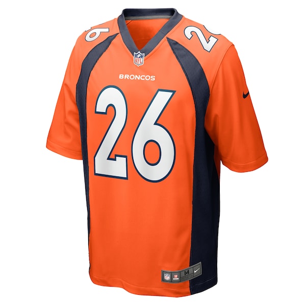 Devon Key Denver Broncos Nike Team Game Jersey - Orange - Image 2