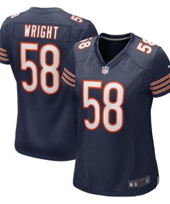 Alternative view of Darnell Wright Chicago Bears Nike Women's  Game Jersey -  Navy