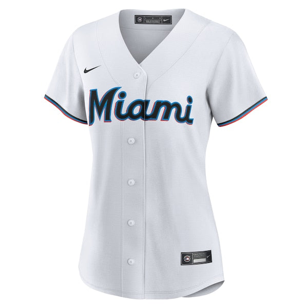 Sandy Alcantara Miami Marlins Nike Women's Home Replica Player Jersey - White - Image 2