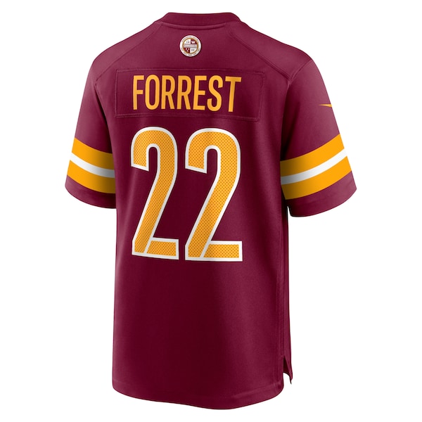 Darrick Forrest Washington Commanders Nike Game Player Jersey - Burgundy - Image 3