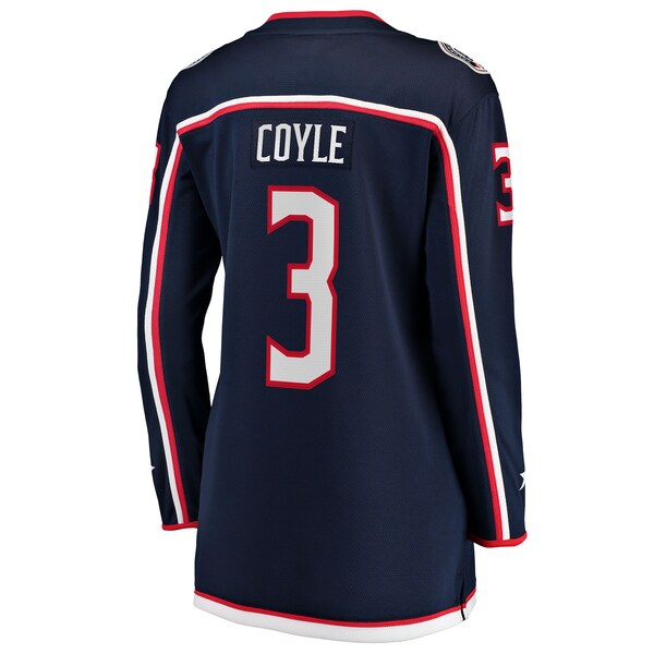 Charlie Coyle Columbus Blue Jackets Women's Home Breakaway Jersey - Navy - Image 3