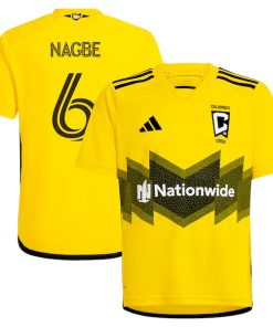 Darlington Nagbe Columbus Crew adidas Youth 2024 The Home Kit Replica Player Jersey - Yellow