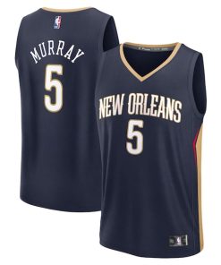 Dejounte Murray New Orleans Pelicans  Fast Break Replica Player Jersey - Icon Edition - Navy