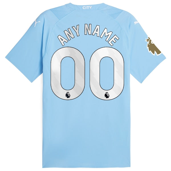 Manchester City Puma 2023/24 Authentic Custom Jersey - Sky Blue - Image 3