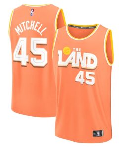 Donovan Mitchell Cleveland Cavaliers  2025/26 City Edition Fast Break Jersey - Orange