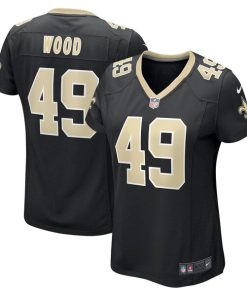 Zach Wood New Orleans Saints Nike Women's Game Jersey - Black