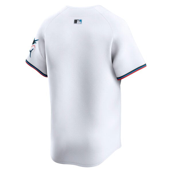 Miami Marlins Nike Home Limited Jersey - White - Image 3