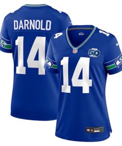 Sam Darnold Seattle Seahawks Nike Women's Alternate 2 50th Season Game Jersey - Royal/College Navy