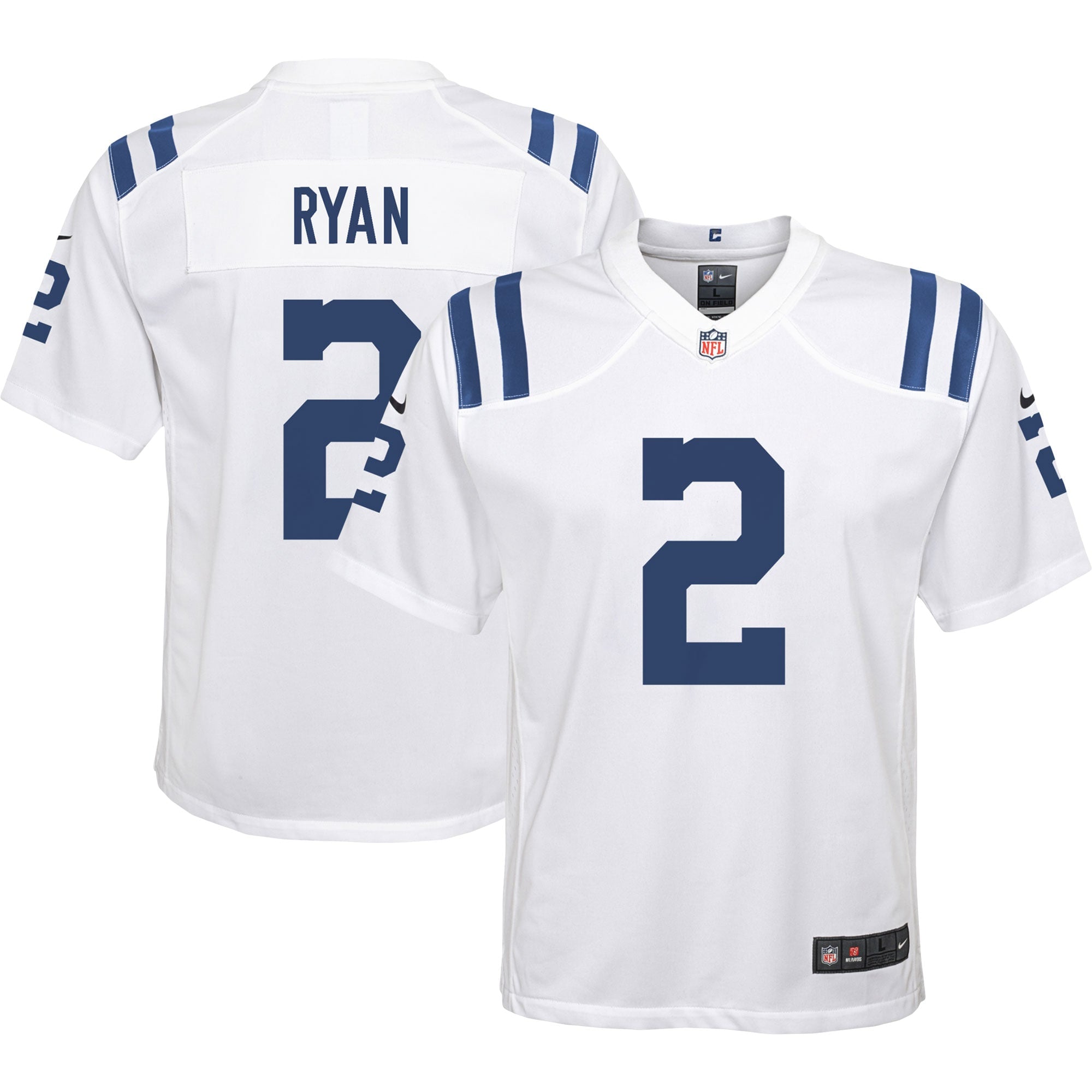 Matt Ryan Indianapolis Colts Nike Youth Alternate Game Jersey - Royal/White - Image 2