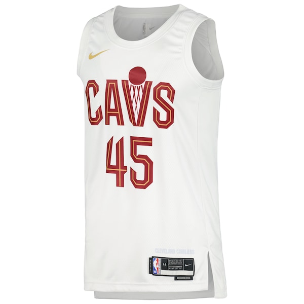 Donovan Mitchell Cleveland Cavaliers Nike Unisex Swingman Jersey - Association Edition - White/Wine - Image 3