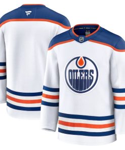 Alternative view of Edmonton Oilers  Away Premium Jersey - White/Royal