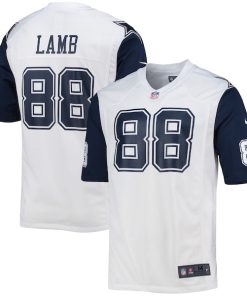 Alternative view of CeeDee Lamb Dallas Cowboys Nike Alternate Game Jersey - White/Navy