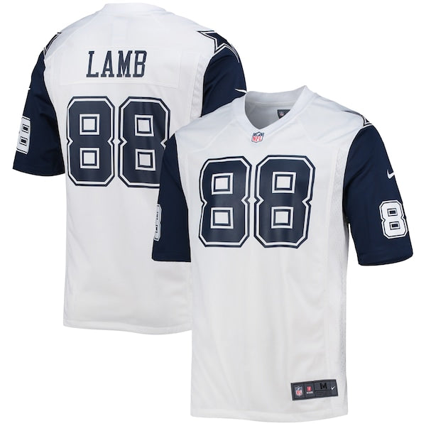 CeeDee Lamb Dallas Cowboys Nike Alternate Game Jersey - White/Navy - Image 2
