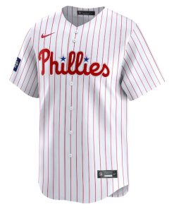 Alternative view of Bryce Harper Philadelphia Phillies Nike 2024 MLB World Tour London Series Home Limited Player Jersey - White