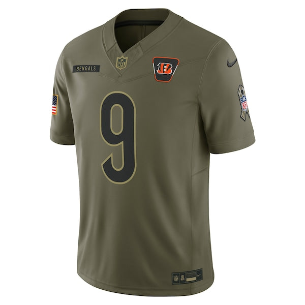 Joe Burrow Cincinnati Bengals Nike 2025 Salute to Service Limited Jersey - Olive - Image 2