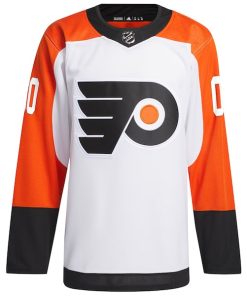 Alternative view of Philadelphia Flyers adidas  Away  Primegreen Authentic Custom Jersey - White