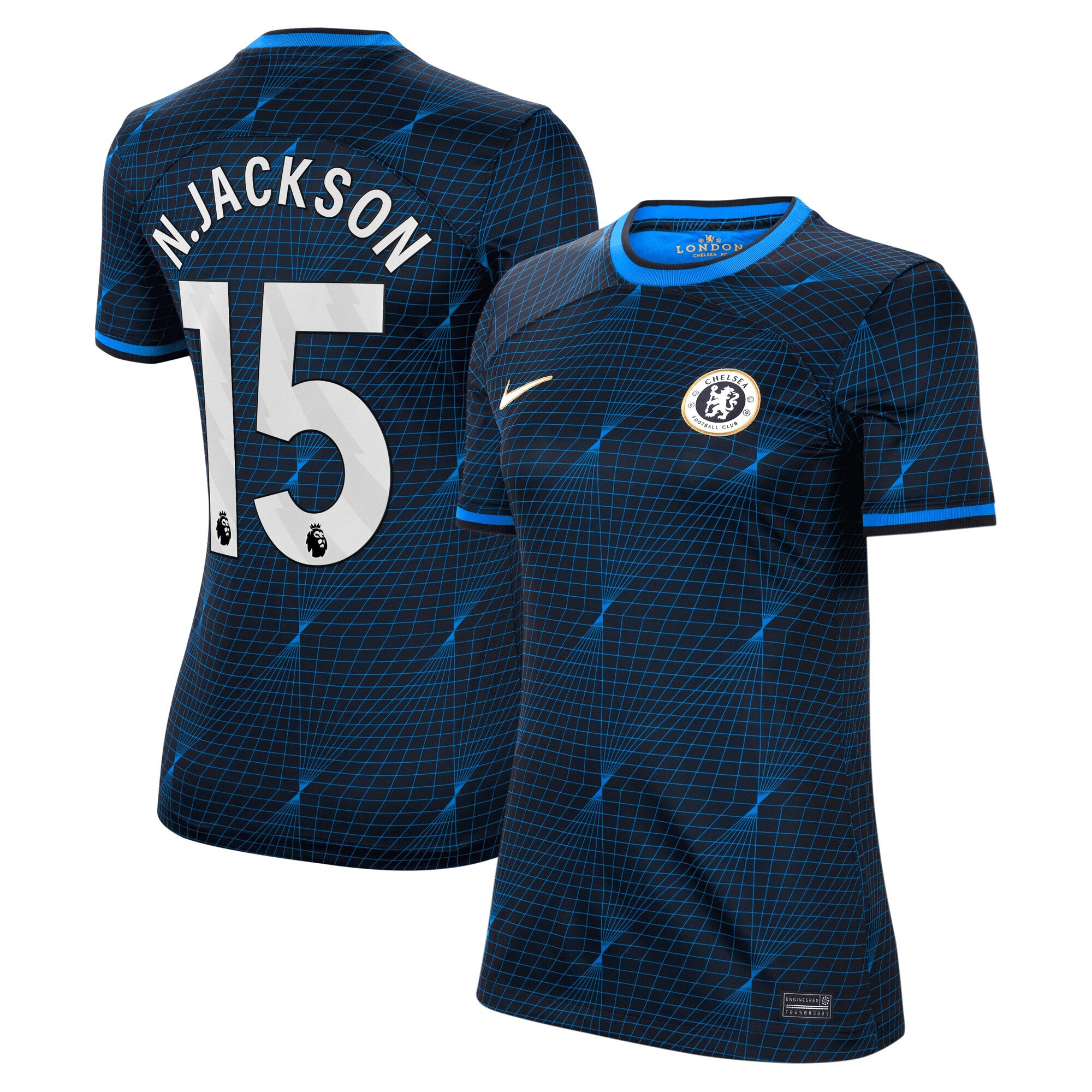 Nicolas Jackson Chelsea Nike Women's 2023/24 Home Stadium Replica Jersey - Blue/Navy - Image 3