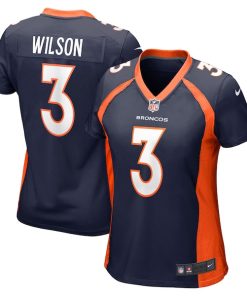 Russell Wilson Denver Broncos Nike Women's Player Jersey - Navy/Orange