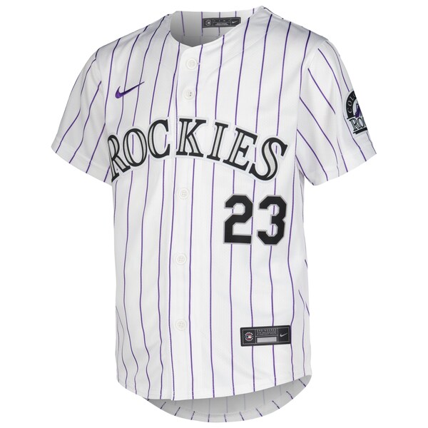 Kris Bryant Colorado Rockies Nike Youth Home Limited Player Jersey - White - Image 2