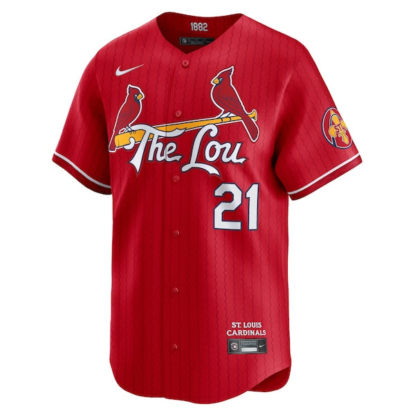 Lars Nootbaar St. Louis Cardinals Nike City Connect Limited Jersey - Red - Image 2