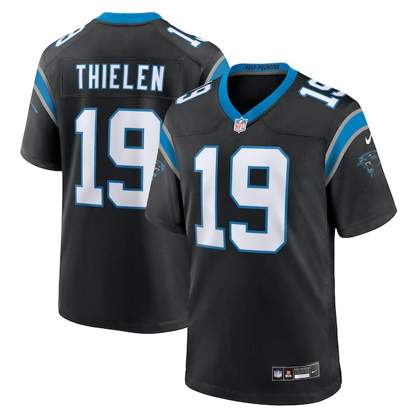 Adam Thielen Carolina Panthers Nike Team Game Jersey - Black/Blue - Image 5