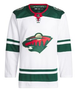 Alternative view of Minnesota Wild adidas Away Primegreen Authentic Jersey?¨C White